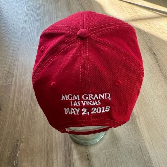 MVP Mayweather Vs. Pacquiao Snapback Hat Red 2015 MGM Grand Las Vegas Boxing - Picture 3 of 6